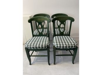 Set Of 4 Pottery Barn 'Napoleon' Dining Chairs