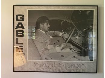 Framed Clark Gable Poster