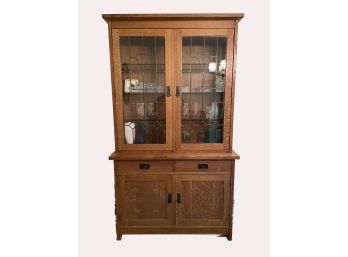 Vintage Cabinet With Hutch From Stickley