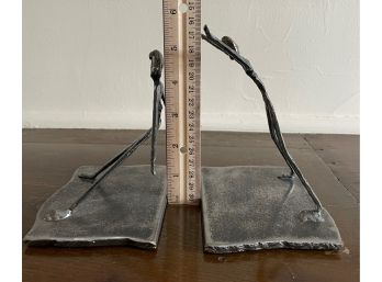 Pair Of Beautiful Forged Bookends