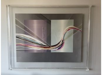 Signed Limited Edition Serigraph 'Joanna' By Elba Alvarez In Clear Acrylic Frame