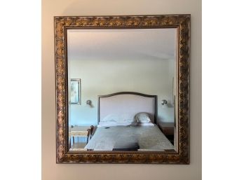 Vintage Gold Framed Beveled Wall Mirror