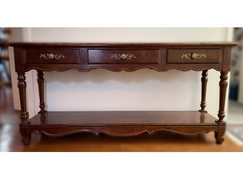 Vintage Console Sofa Table By Hickory Manufacturing Co