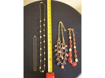 4 PC Collection Of Vintage Chokers And Necklaces