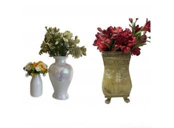 Artificial Bouquets With Vases