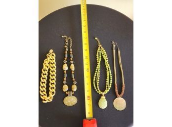 4 PC Collection Of Vintage Chokers And Necklaces
