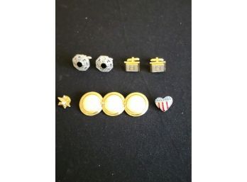 Collection Of Vintage Pins And Cufflinks