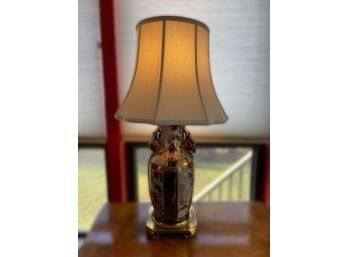 Brass Based Chinoiserie Table Lamp