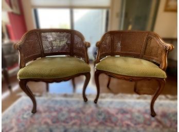 Pair Of French Louis XV Style Caneback Chairs