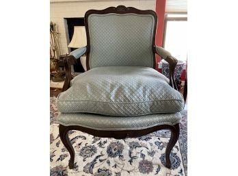 French Country Carved Living Room Arm Chair