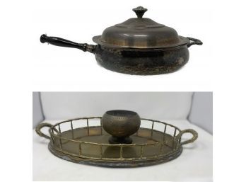 Vintage Kitchenware And Brass Decor