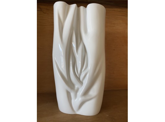 Unique White Meissen Porcelain Vase