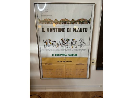 Vintage Poster Of ' Il Vantone Di Plauto'