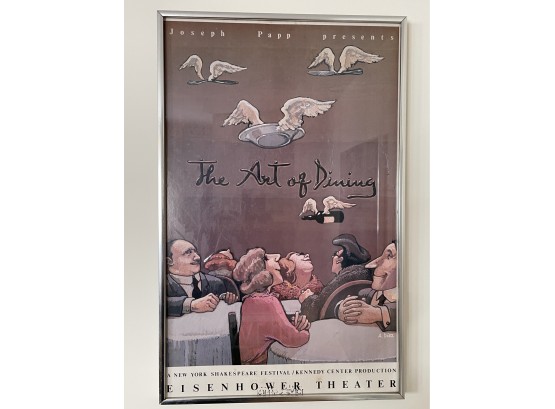 Vintage 'The Art Of Dining' Poster