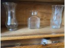 Set Of 3 Vintage Glass Vases