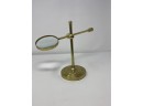 Antique Brass Tabletop Magnifying Glass