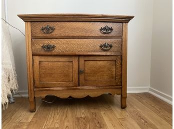 Antique 2 Drawer Night Stand (1 Of 2)