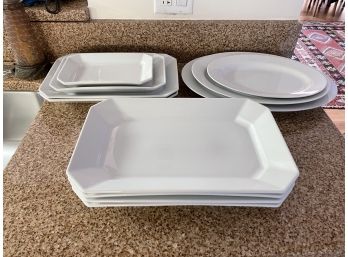 Set Of 11 Serving Platters And Dishes