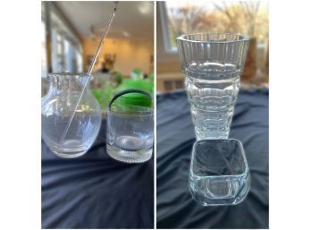 GLASS PITCHER WITH TUMBLER