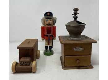 COLLECTION OF VINTAGE WOODEN TOYS