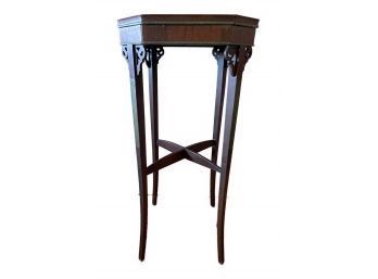 ANTIQUE OCTAGON SIDE TABLE