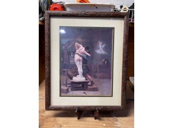 FRAMED PRINT 'PYGMALION AND GALATEA' BY LEON GEROME