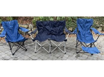 3 PC SET OF CAMPING CHAIRS