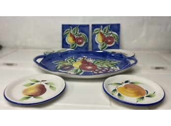 ASSORTED COLLECTION OF ITALIAN HAND MADE AND HANDPAINTED CERAMICS