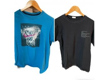 PAIR OF GRAPHIC T-SHIRTS