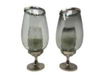 PAIR OF LANTERN CANDLE HOLDERS BY YANKEE CANDLE CO