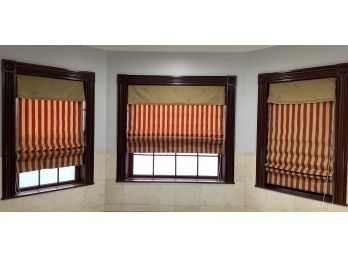 3 PC SET OF ROMAN BLINDS WITH VALANCE