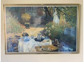 FRAMED PRINT 'THE LUNCH' BY CLAUDE MONET