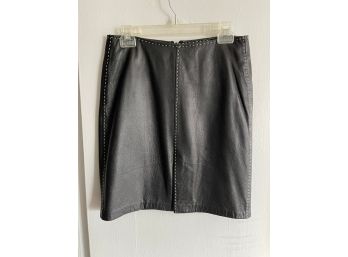 LEATHER MINI SKIRT BY I.N.C INTERNATIONAL CONCEPTS