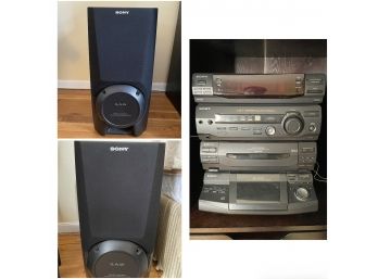 SONY LBT-D590 COMPACT HI-FI STEREO SYSTEM WITH SPEAKERS