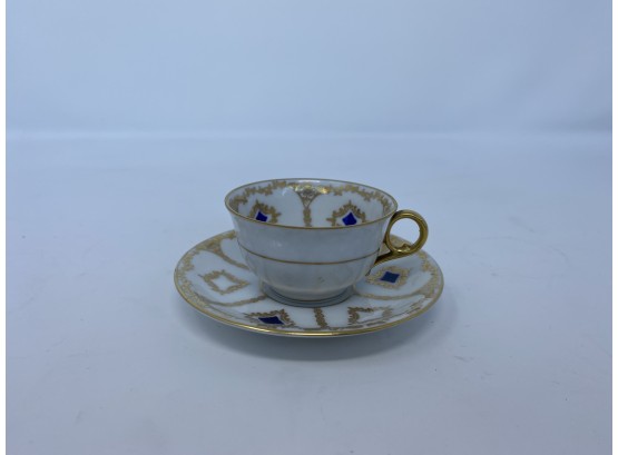Edelstein Bavaria Porcelain Cup And Saucer