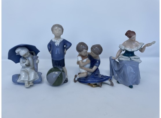 Set Of 4 Special Porcelain Figurines