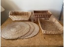Wicker Basket & Placemats