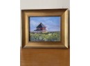Framed Oil Painting 'Beach House' Signed By Marylyn Vanderpool