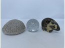 Set Of 3 Misc Paperweights