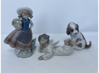 Set Of 3 Lladro Figurines