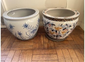 Pair Of Large Ceramic Planters