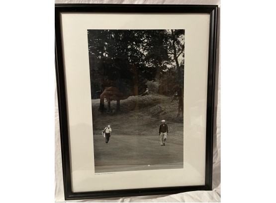 Framed Poster Of Ben Hogan Playing At The Westchester Golf Course