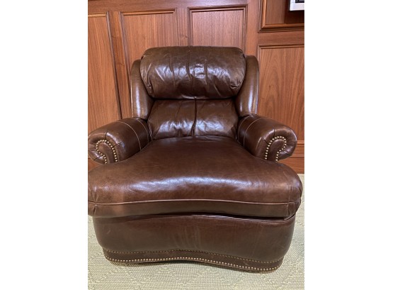 Hankcock And Moore Leather Recliner With Brass Nail Trim (1 Of 2)