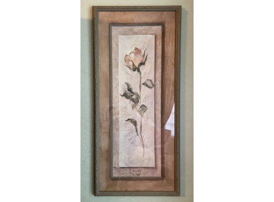 Framed 'Rose' Panel By Cheri Blum