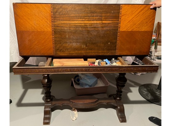 Antique Flip Top Game Table