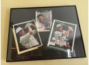 Framed Set Of 3 Autographed Golf Pro Pictures