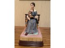 1986 Norman Rockwell Inspired Ceramic Music Box 'Bedtime' By Museum Collections