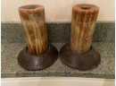 Pair Of Candle Holder - 4' Inch Center