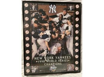 Framed 1998 Yankee Championship Poster