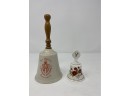 2 PC SET OF PORCELAIN AND CHINA BELLS